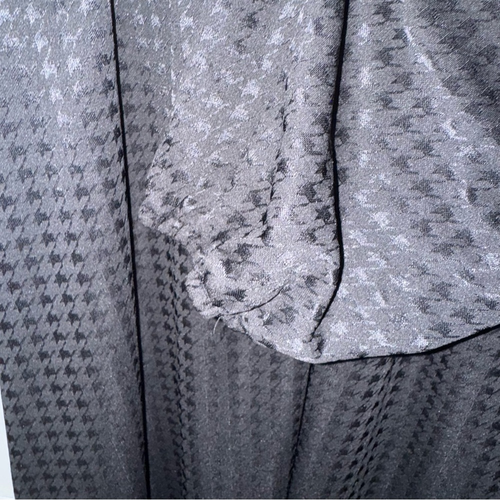 Walden Vintage Black On Black Houndstooth Housedr… - image 6